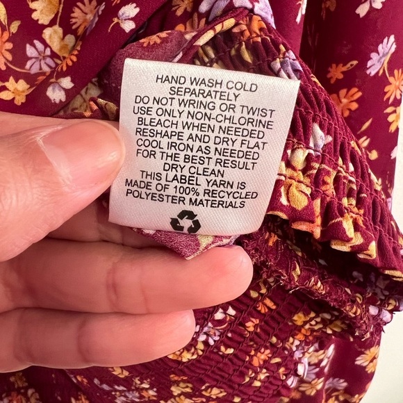 NWT Pink Rose Blouse - Picture 8 of 8